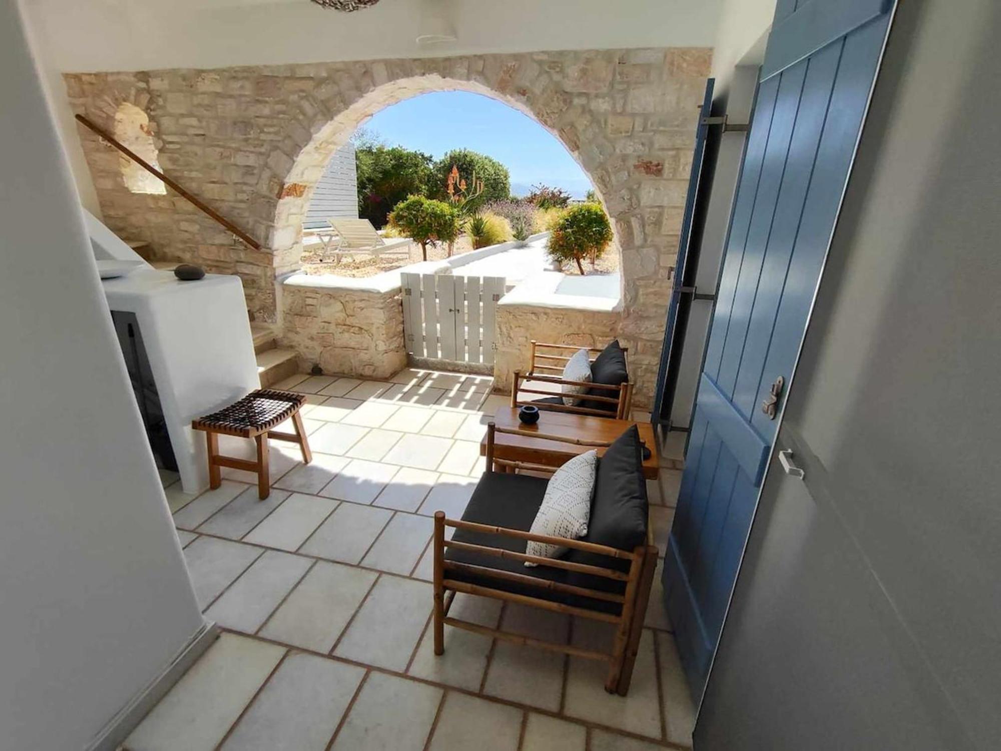 Island Magic - Seaview Villa With Jacuzzi Pool Ambelas Exterior foto