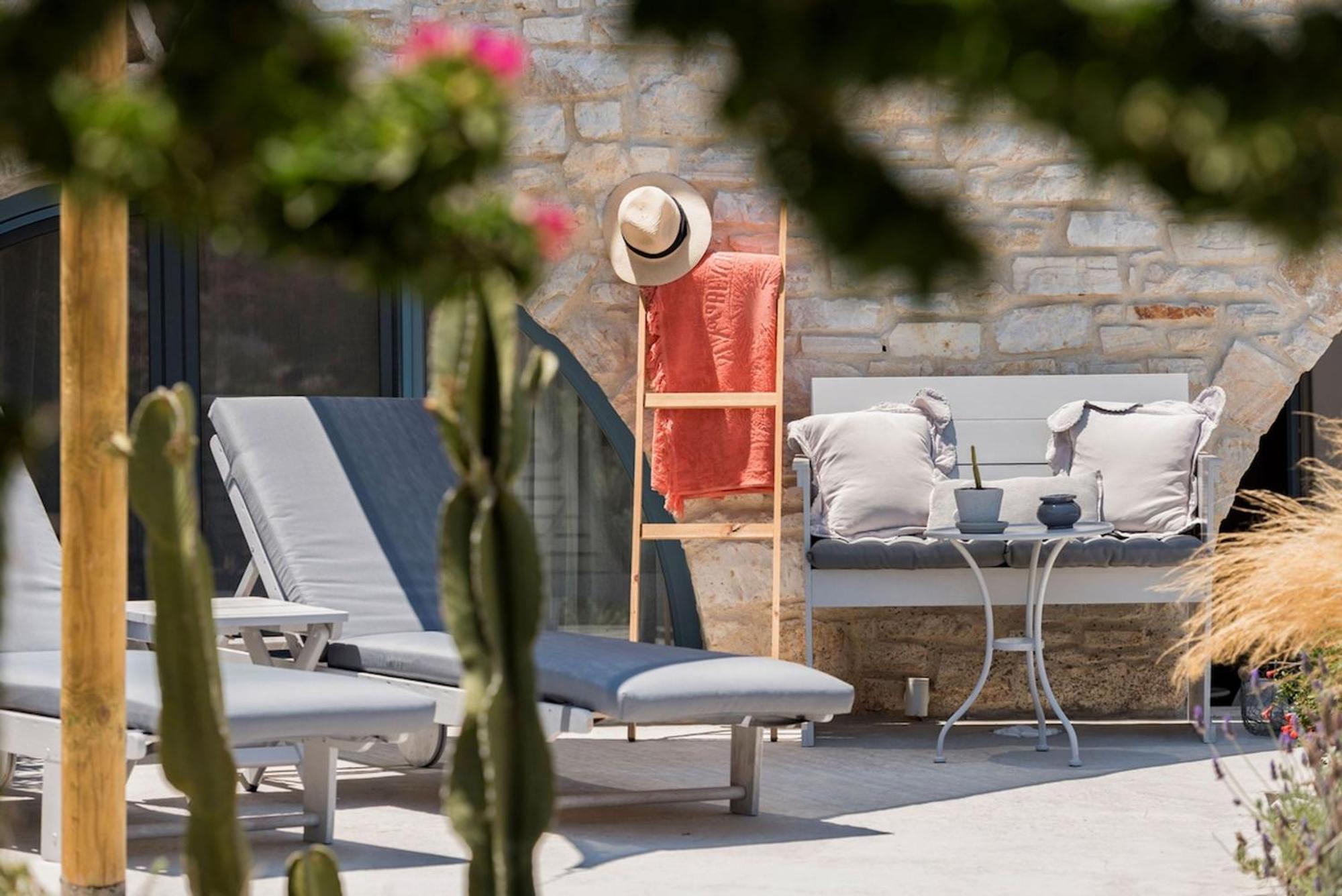 Island Magic - Seaview Villa With Jacuzzi Pool Ambelas Exterior foto