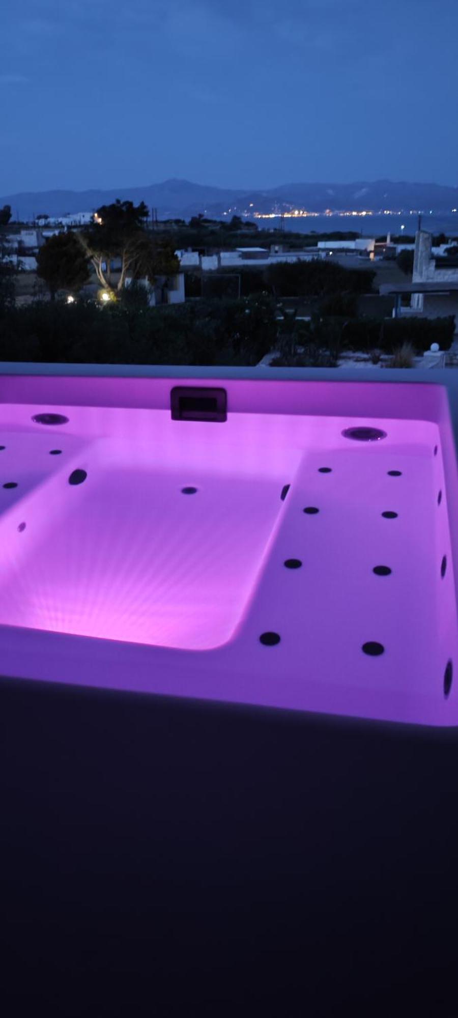 Island Magic - Seaview Villa With Jacuzzi Pool Ambelas Exterior foto